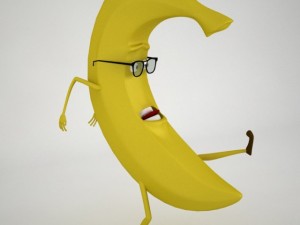 hermes banana fully rigged 3D Модель