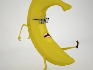 hermes banana fully rigged 3D Model