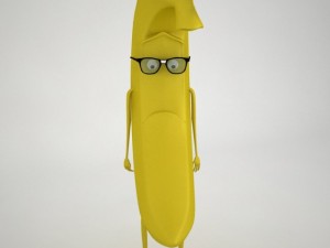 hermes banana fully rigged 3D Модель