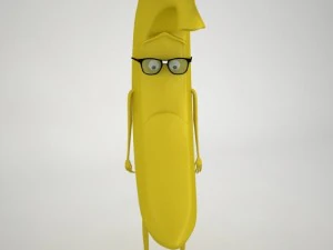 hermes banana fully rigged 3D Model