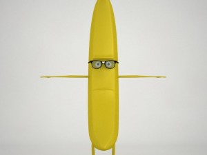 hermes banana fully rigged 3D Модель