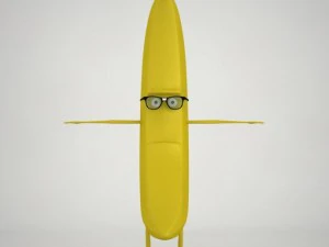 hermes banana fully rigged 3D Model