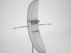hermes banana fully rigged 3D Модель