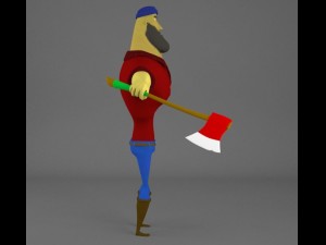 ricardo the lumberjack fully rigged 3D Модель