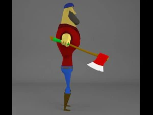 ricardo the lumberjack fully rigged 3D Model