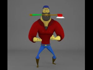 ricardo the lumberjack fully rigged 3D Model