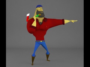 ricardo the lumberjack fully rigged 3D Модель