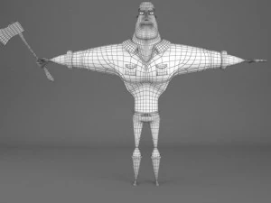ricardo the lumberjack fully rigged 3D Model
