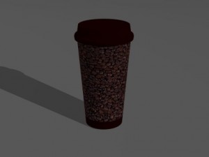 paper coffee cup Modello 3D