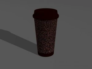 xícara de café de papel Modelo 3D