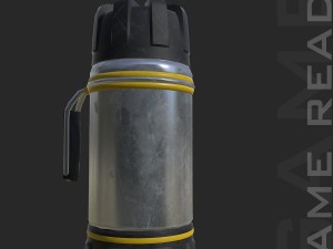 outdoor flask - low poly Modelo 3D
