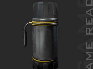 outdoor flask - low poly 3D Model