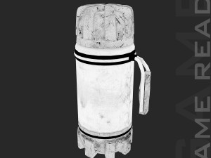 outdoor flask - low poly 3D Model