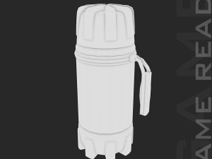 outdoor flask - low poly 3D Model