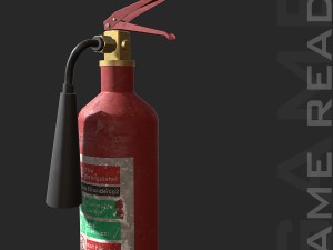 fire extinguisher - low poly Modelo 3D