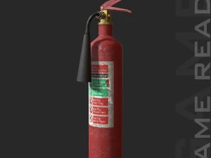 fire extinguisher - low poly 3D Model