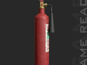 fire extinguisher - low poly 3D Model