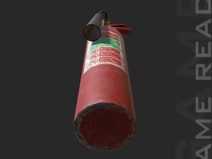 fire extinguisher - low poly 3D Model