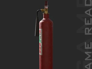 fire extinguisher - low poly 3D Model