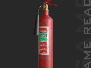 fire extinguisher - low poly 3D Model
