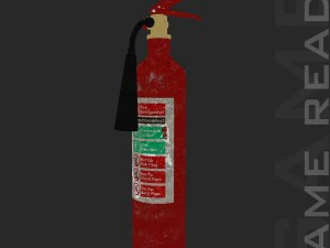 fire extinguisher - low poly 3D Model