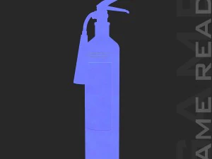 fire extinguisher - low poly 3D Model