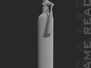 fire extinguisher - low poly 3D Model