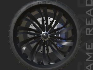 alloy wheel 001 - low poly 3D 모델