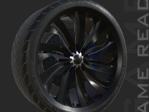 alloy wheel 001 - low poly 3D 모델