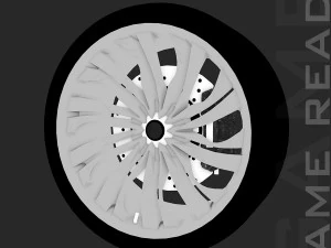 alloy wheel 001 - low poly 3D Model