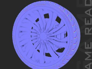 alloy wheel 001 - low poly 3D Model