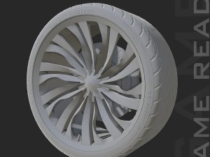 alloy wheel 001 - low poly 3D 모델