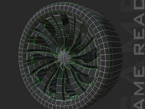 alloy wheel 001 - low poly 3D 모델