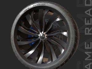 alloy wheel 001 - low poly 3D 모델
