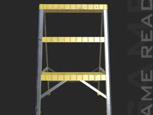 step ladders - low poly 3D Model
