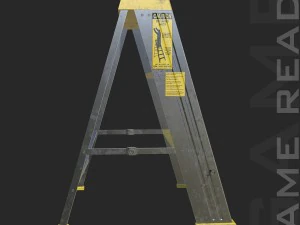 step ladders - low poly 3D Model