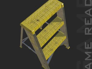 step ladders - low poly 3D Model