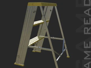 step ladders - low poly 3D Model
