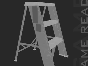 step ladders - low poly 3D Model