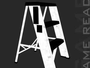 step ladders - low poly 3D Model