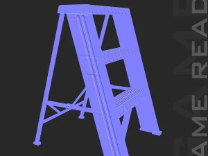 step ladders - low poly 3D Model