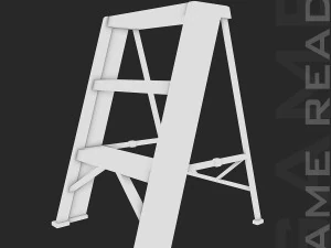 step ladders - low poly 3D Model