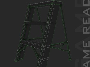 step ladders - low poly 3D Модель