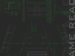 step ladders - low poly 3D Модель