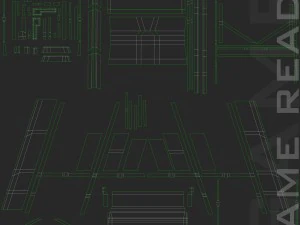 step ladders - low poly 3D Model