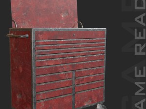 tool chest - low poly Modelo 3D