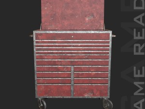 tool chest - low poly Modelo 3D