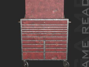 tool chest - low poly 3D Model