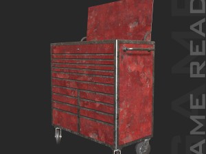tool chest - low poly Modelo 3D