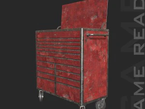 tool chest - low poly 3D Model